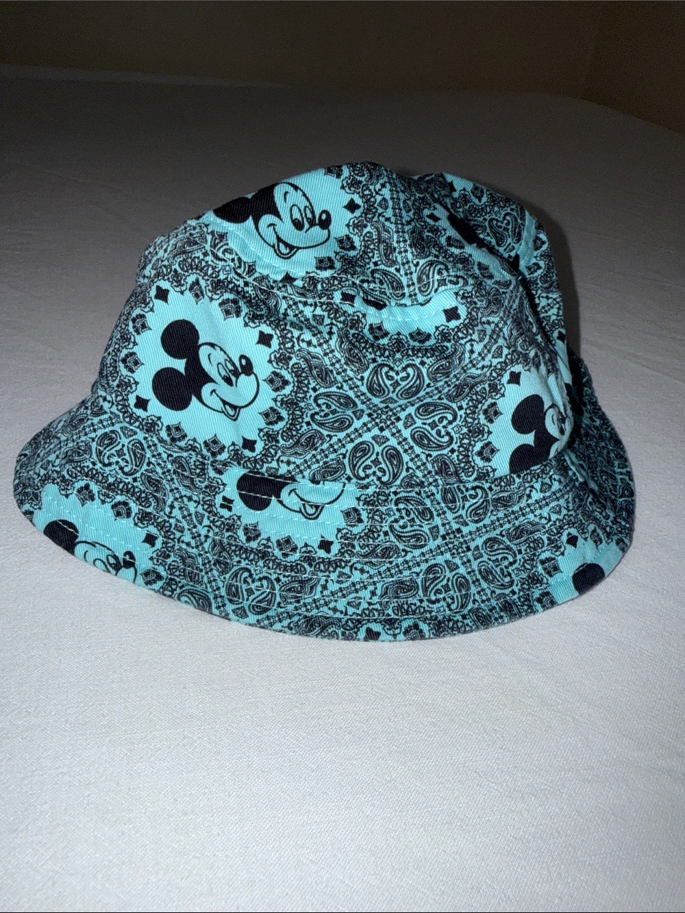Disney x Diamond Kids Aqua and Black Mickey Mouse Bucket Hat